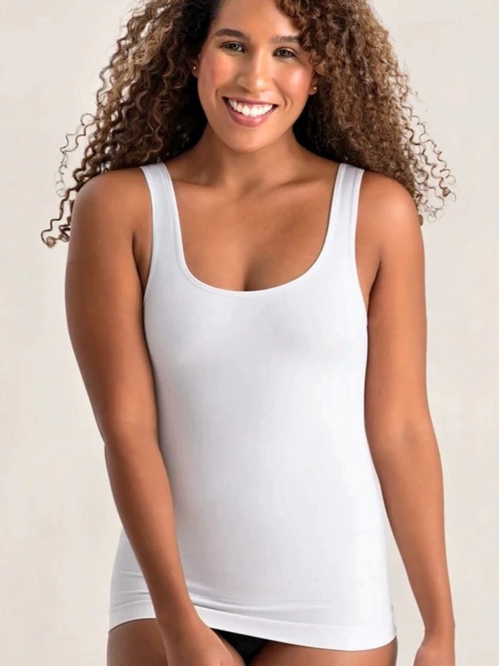 Shapermint Essentials All Day Every Day Tank Cami White Small